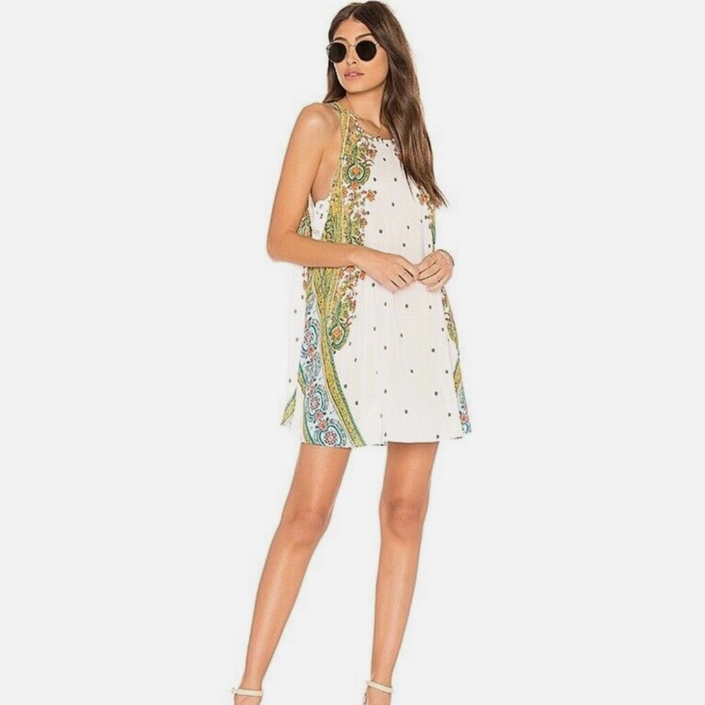 Free People Darjeeling Slip Mini Dress Top XS Loose Small